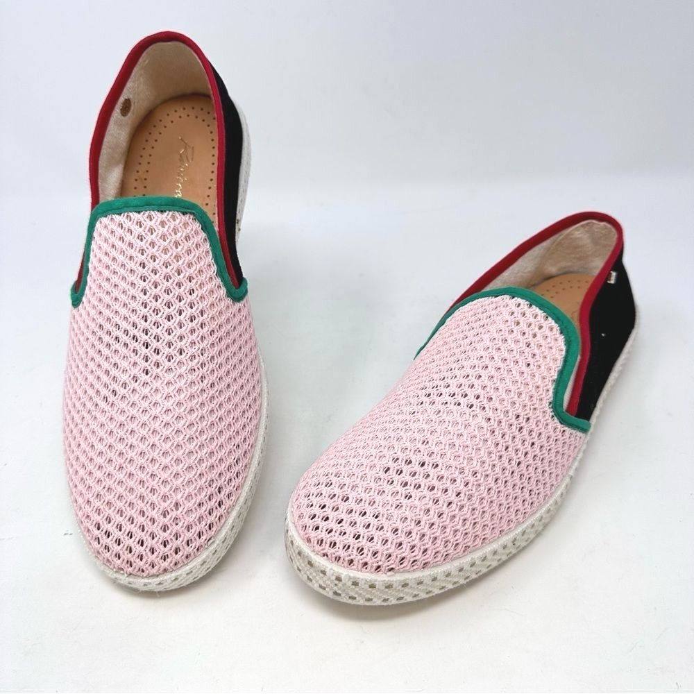 Rivieras Classic Match Slip‎ On Mesh Moccasin Sneaker Pink Size 39